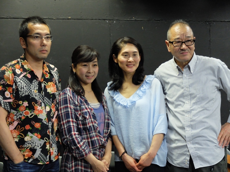 （左から）シライケイタ、洪明花、清水直子、流山児祥