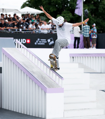 『ワールドスケートボードストリート2023 ローザンヌ』女子ストリートで優勝した西矢椛 (c)Jake Darwen／World Skate