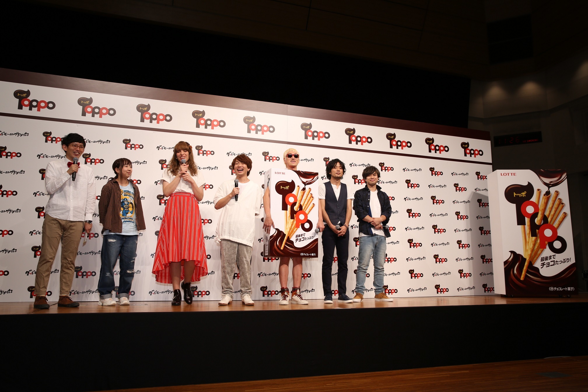 ロッテ トッポ リニューアル記念　グドモ新曲発表＆学生応援イベント
