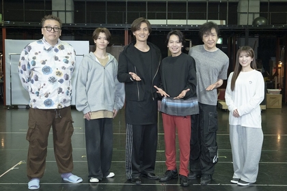 中川晃教、加藤和樹、石川禅、大東立樹、矢吹奈子、演出の福田雄一らが登壇　ミュージカル『サムシング･ロッテン！』楽曲披露取材会が開催