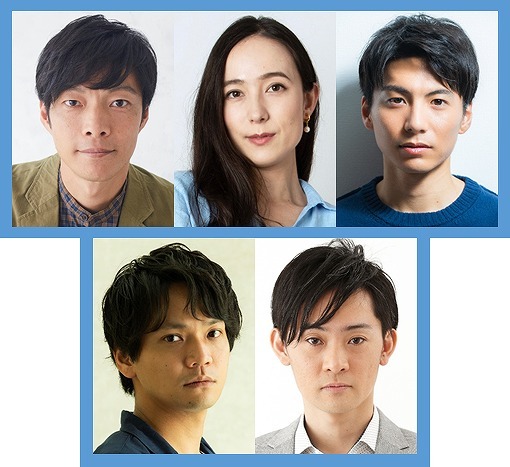 （上段左から）伊達 暁、万里紗、宮崎秋人（下段左から）竪山隼太、石母田史朗