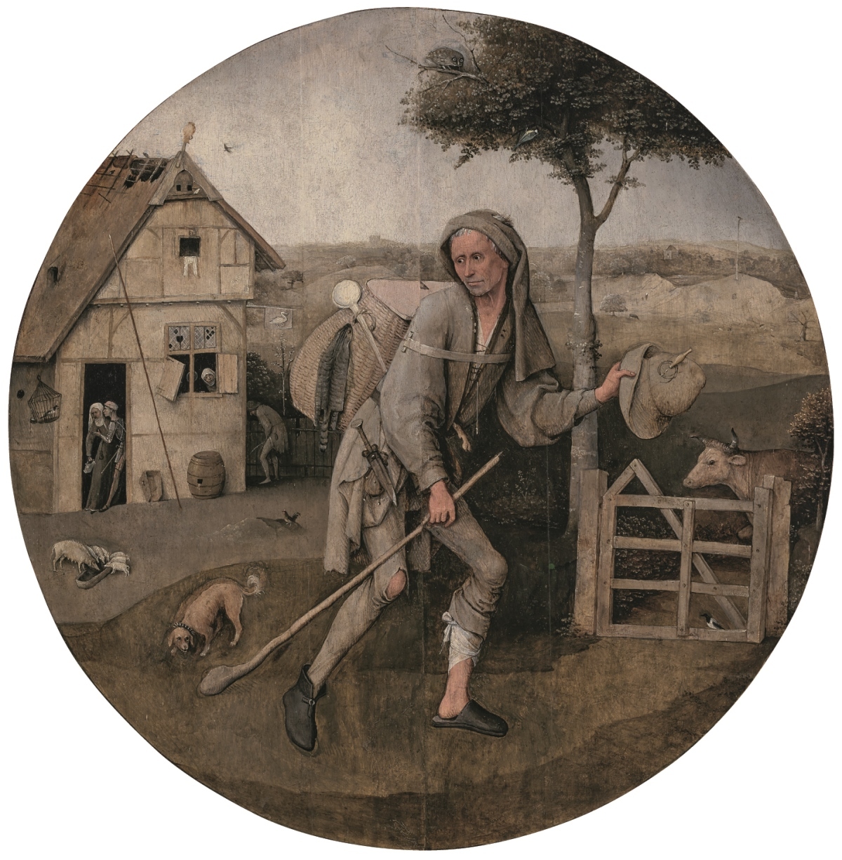 ヒエロニムス・ボス 放浪者 1500年頃 油彩、板 Museum BVB, Rotterdam, Netherlands