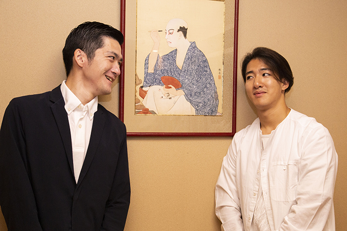 「目線を合わせてください」という要望に応えてくださったが…（笑）