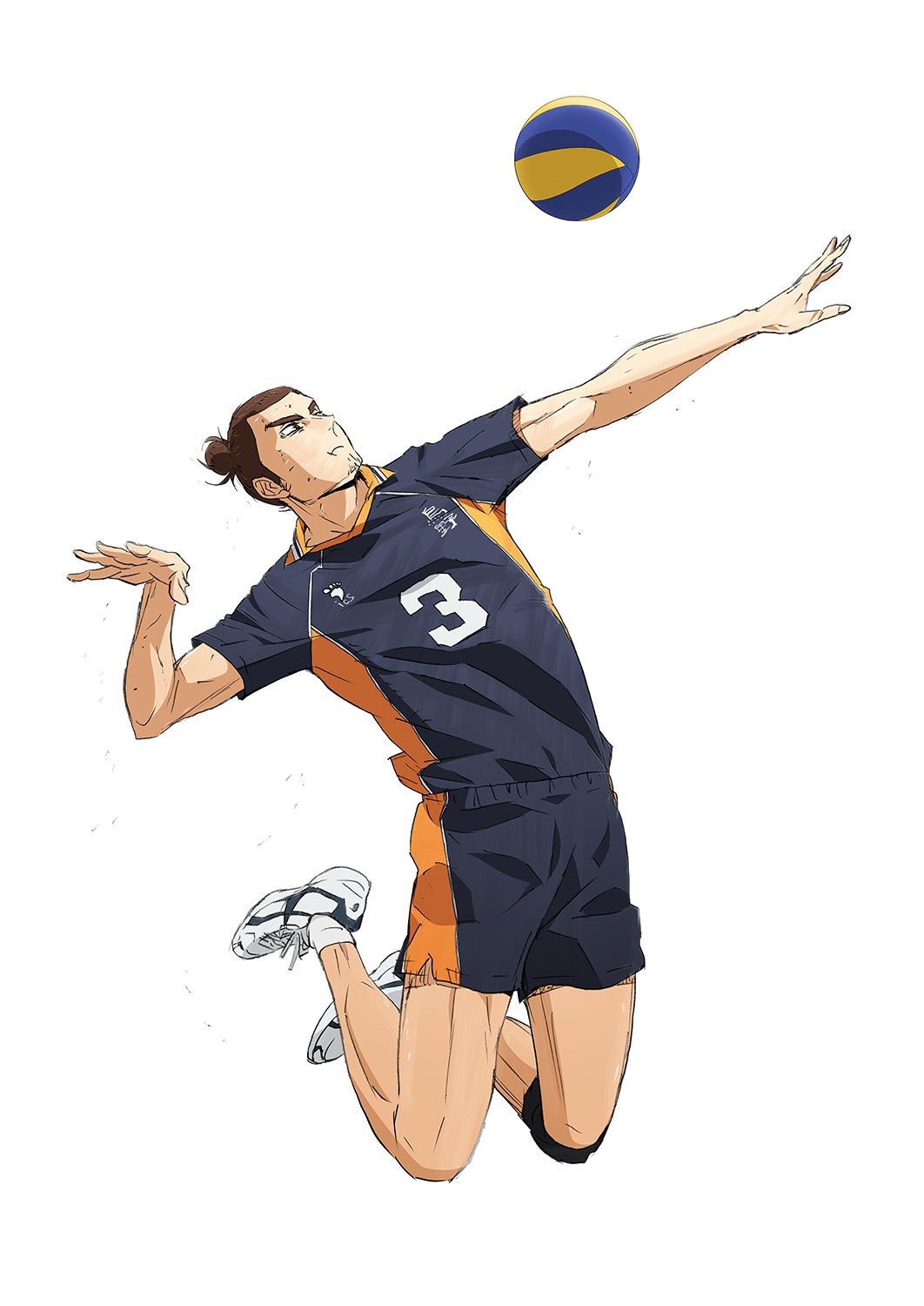 #3東峰旭　3年　ウイングスパイカー (C)2024「ハイキュー‼」製作委員会　(C)古舘春一／集英社