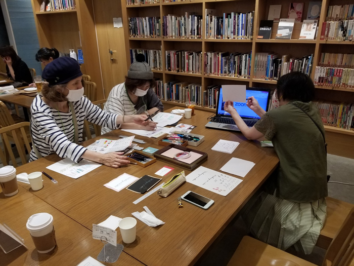 カリグラフィー／コロナ後の大阪でのミニイベントより（ブックフェスタ・ジャパン2020でも実施予定）