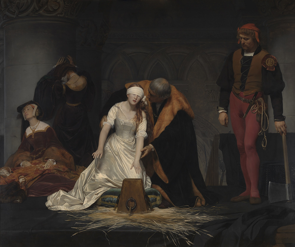 ポール・ドラローシュ 《レディ・ジェーン・グレイの処刑》 1833年 油彩・カンヴァス ロンドン・ナショナル・ギャラリー蔵 Paul Delaroche, The Execution of Lady Jane Grey, ©The National Gallery, London. Bequeathed by the Second Lord Cheylesmore, 1902