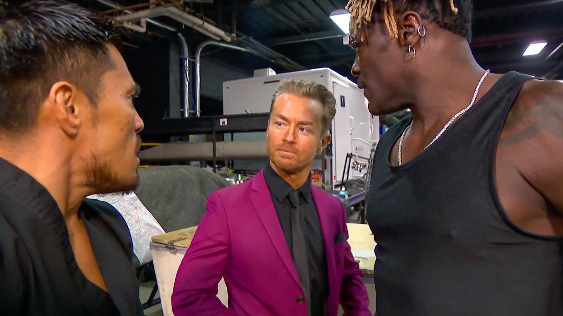 戸澤陽とRトゥルースはマーベリックと口論に ©2021 WWE, Inc. All Rights Reserved