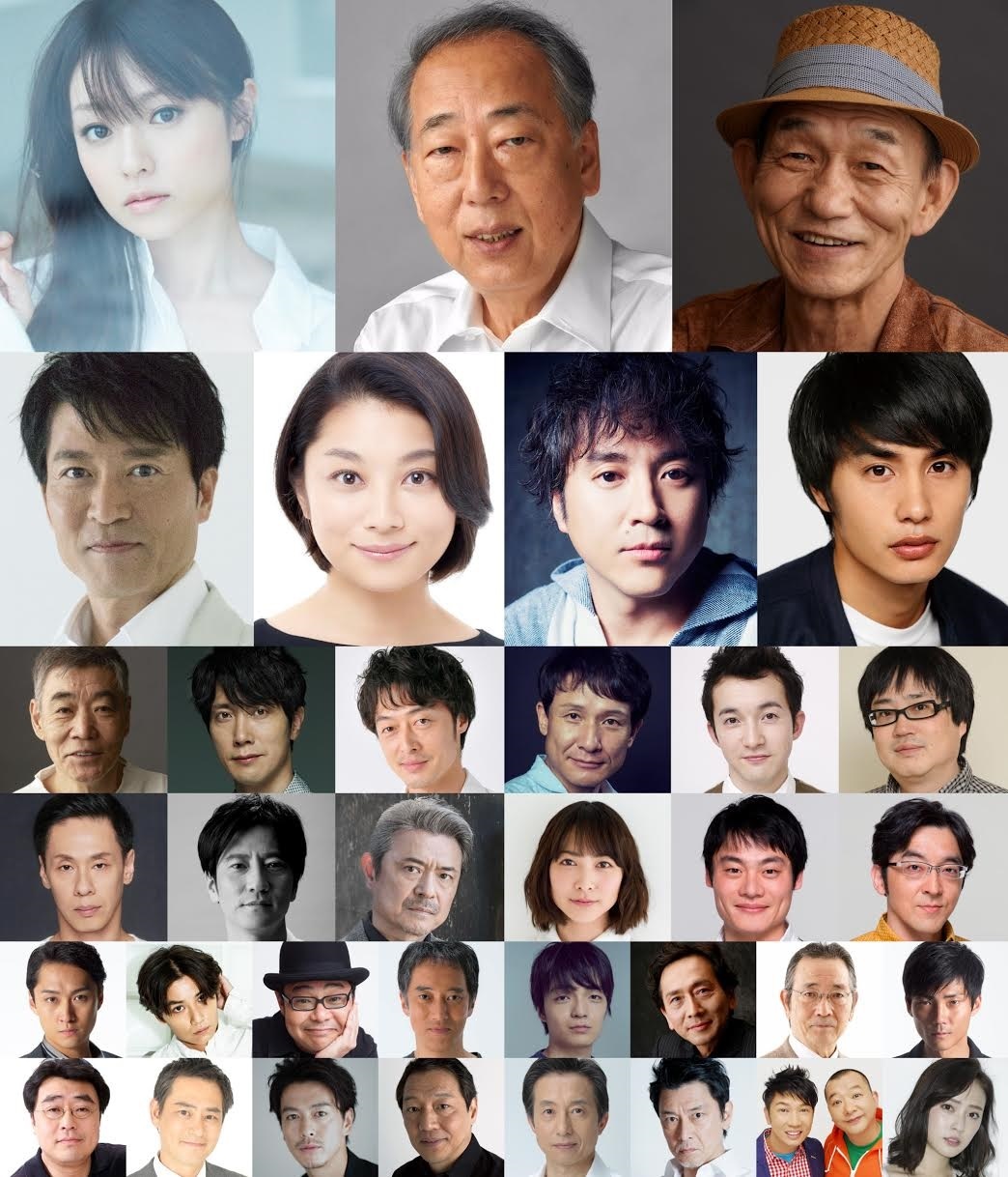 『空飛ぶタイヤ』に出演する37名の俳優陣