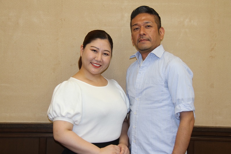 二日目組　内山歌寿美（伯爵夫人）、東平聞（伯爵）