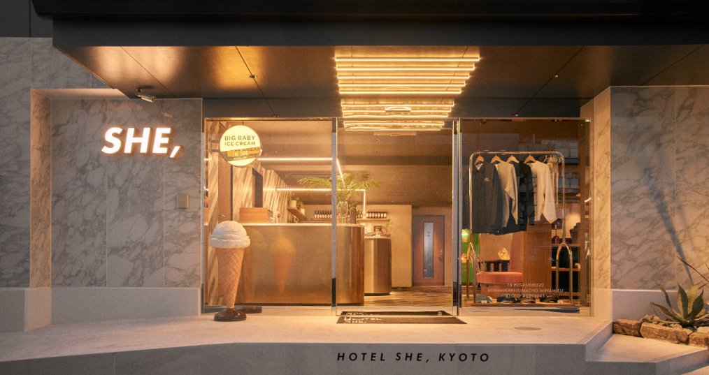 舞台となるHOTEL SHE, KYOTO（京都府・京都市）