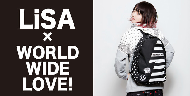 「WWL!×LiSAコラボリュック」使用イメージ。