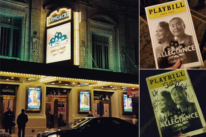 （左） Longacre Theatre　（右）PLAYBILL