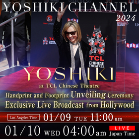 YOSHIKI、最新の撮りおろし画像を使用した“特大抱き枕”発売決定