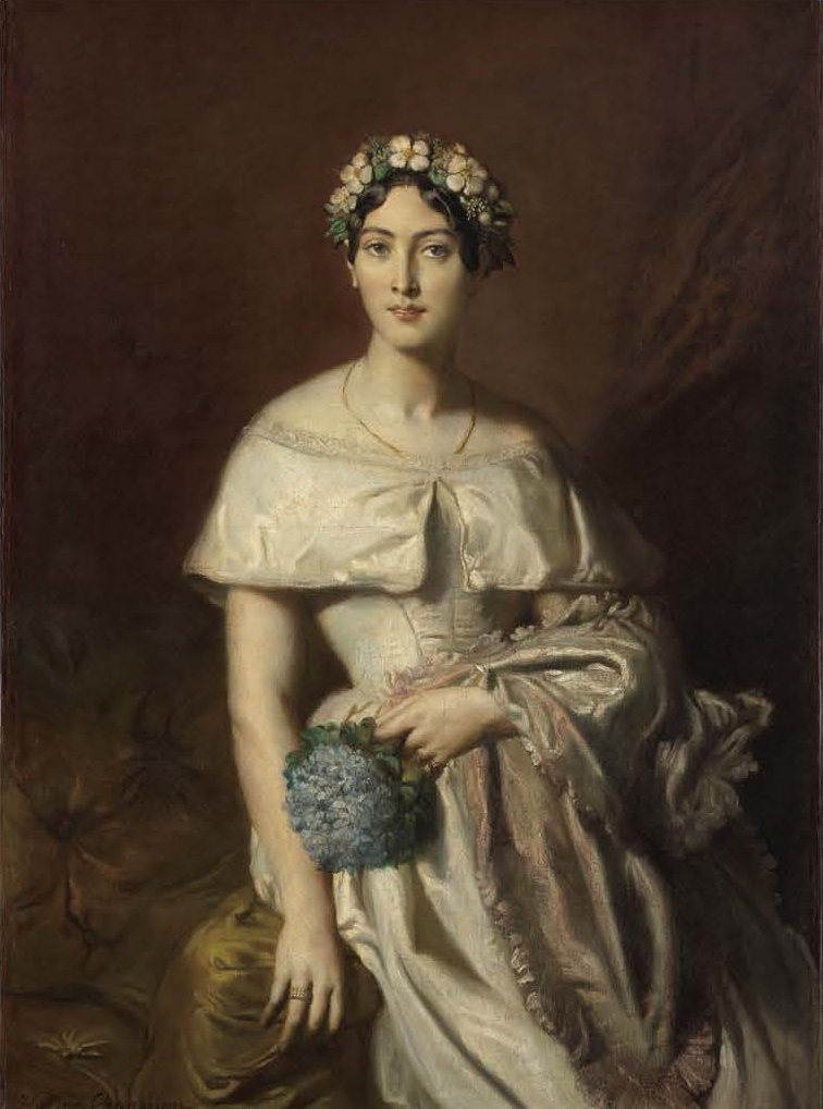 《カバリュス嬢の肖像》 テオドール・シャセリオー １８４８年 ｶﾝﾍﾞｰﾙ美術館 Collection du musée des beaux-arts de Quimper