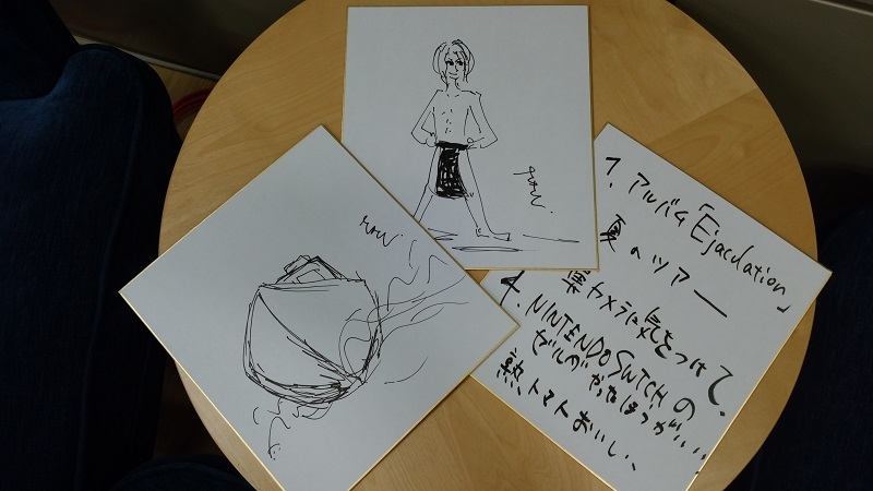 咲人 直筆色紙
