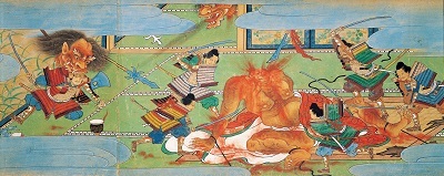 重要文化財 酒伝童子絵巻 画／狩野元信 詞書／近衛尚通・定法寺公助・青蓮院尊鎮 三巻のうち巻三（部分） 室町時代 大永2年（1522） サントリー美術館 【全期間展示】（ただし展示替あり）