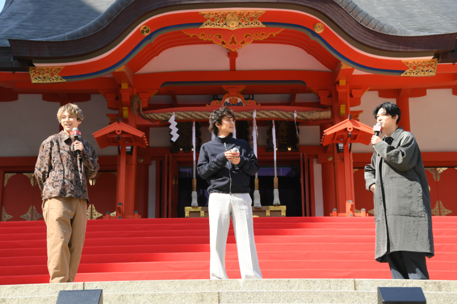 左から、山田裕貴、北村匠海、吉沢亮　『東京リベンジャーズ2 血のハロウィン編』決起集会