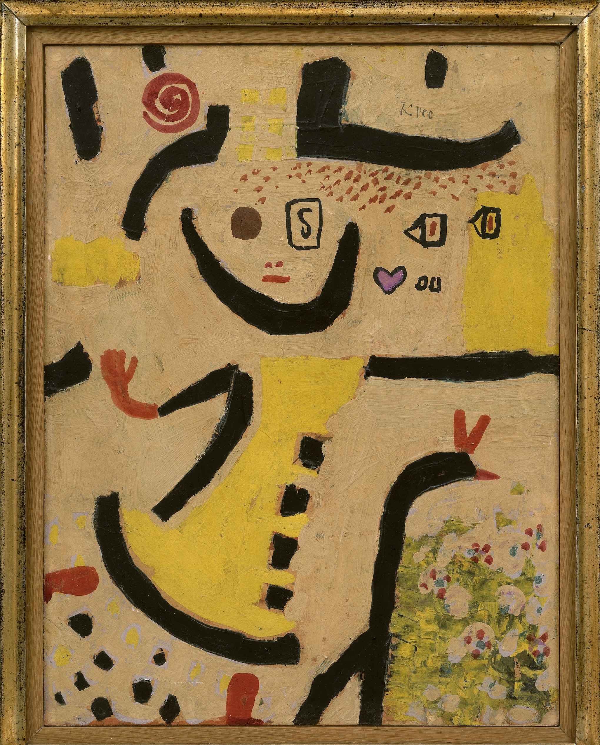 パウル・クレー「子どもの遊び」 1939年 糊絵具・水彩、厚紙 42.8 x 32.3cm ベルリン国立ベルクグリューン美術館 (c) Museum Berggruen – Nationalgalerie, SMB / bpk / Jens Ziehe