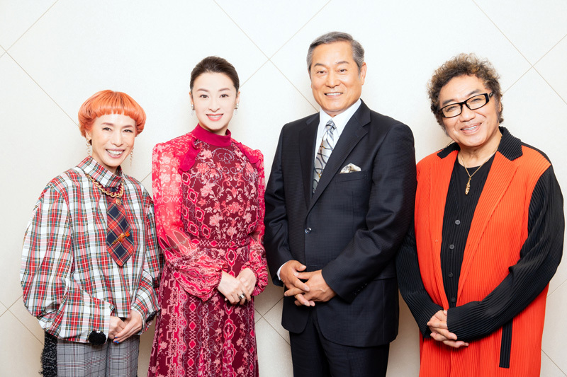 左から　久本雅美、檀れい、松平健、コロッケ