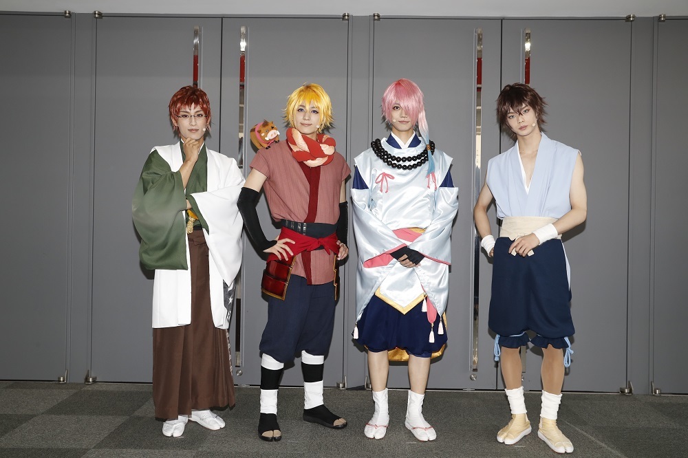 （左から）武子直輝、佐奈宏紀、高橋健介、後藤 大 (C)舞台「ひらがな男子」製作委員会