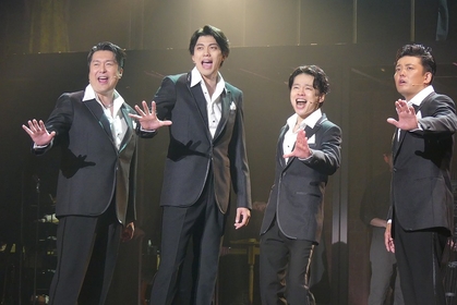 中川晃教・藤岡正明・東啓介・大山真志が演じる「ザ・フォー・シーズンズ」の関係性にも注目～ミュージカル『ジャージー・ボーイズ』Team BLACKゲネプロレポート