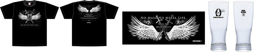 伊藤 政則 × TOWER RECORDS T-shirt（FrontBack）、 フェイスタオル、 ビアグラス（FrontBack）