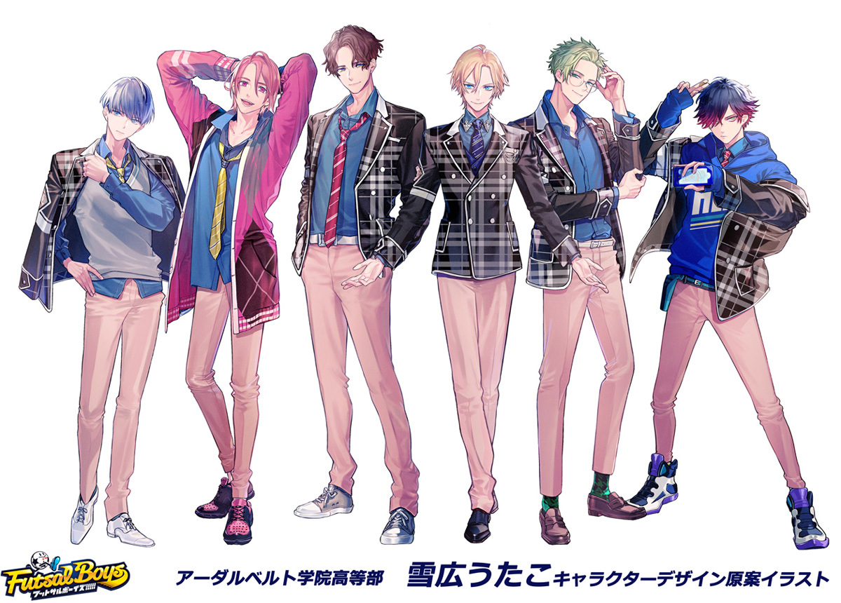 アーダルベルト学院_雪広うたこ原案イラスト (C)FUTSAL BOYS!!!!! ORIGINAL WORK