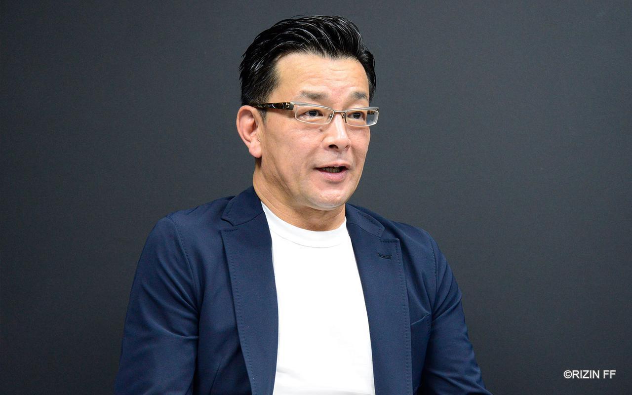 大会来場予定のファンへ向けコロナ対策を呼びかける榊原信行CEO