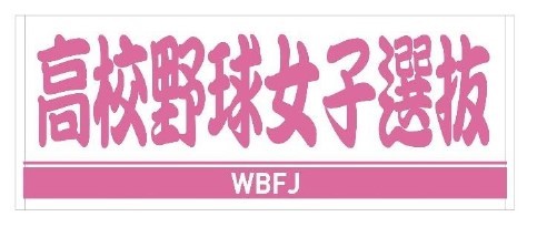 プレーヤーズフェイスタオル高校野球女子選抜