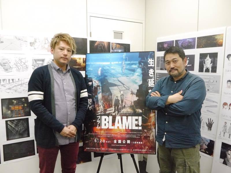  劇場アニメ『BLAME!』瀬下寛之監督(右)、吉平直弘副監督(左) （Ｃ）弐瓶勉・講談社／東亜重工動画制作局