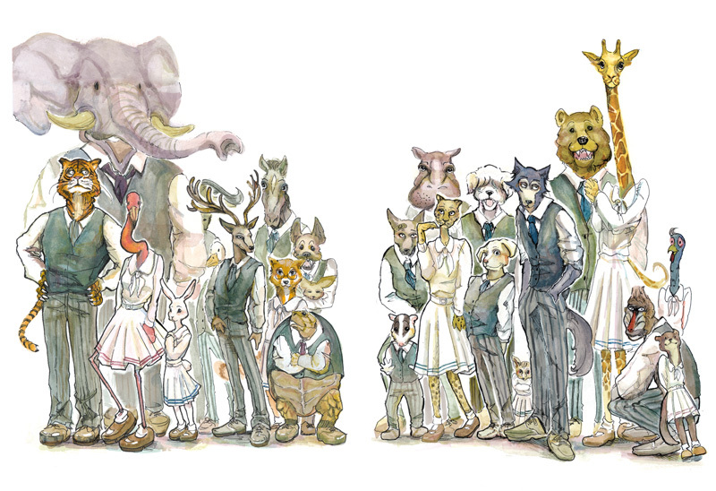 『BEASTARS』原作イラスト （c）板垣巴留（秋田書店）2017