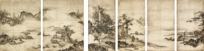 重要文化財 禅宗祖師図 狩野元信筆 六幅 室町時代 16世紀 東京国立博物館 Image：TNM Image Archives 【展示期間：9/16～10/23】（ただし展示替あり）