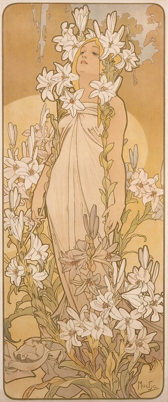 《四つの花「ユリ」》　1897年　堺市