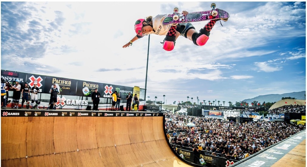 X Games California 2023のスケートボード バート女子