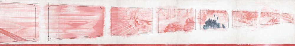 中村宏《車窓篇 TYPE11（ローズマッダー残像）》1982年