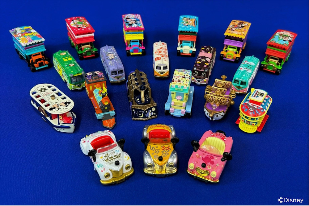 展示アイテムの一例　ディズニー・ビークル・コレクション〈トミカ〉