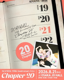 SCANDAL 15周年ライブポスターとポスターカレンダーセット SCANDAL、来年・結成20周年記念日に大阪城ホール公演が決定 初の