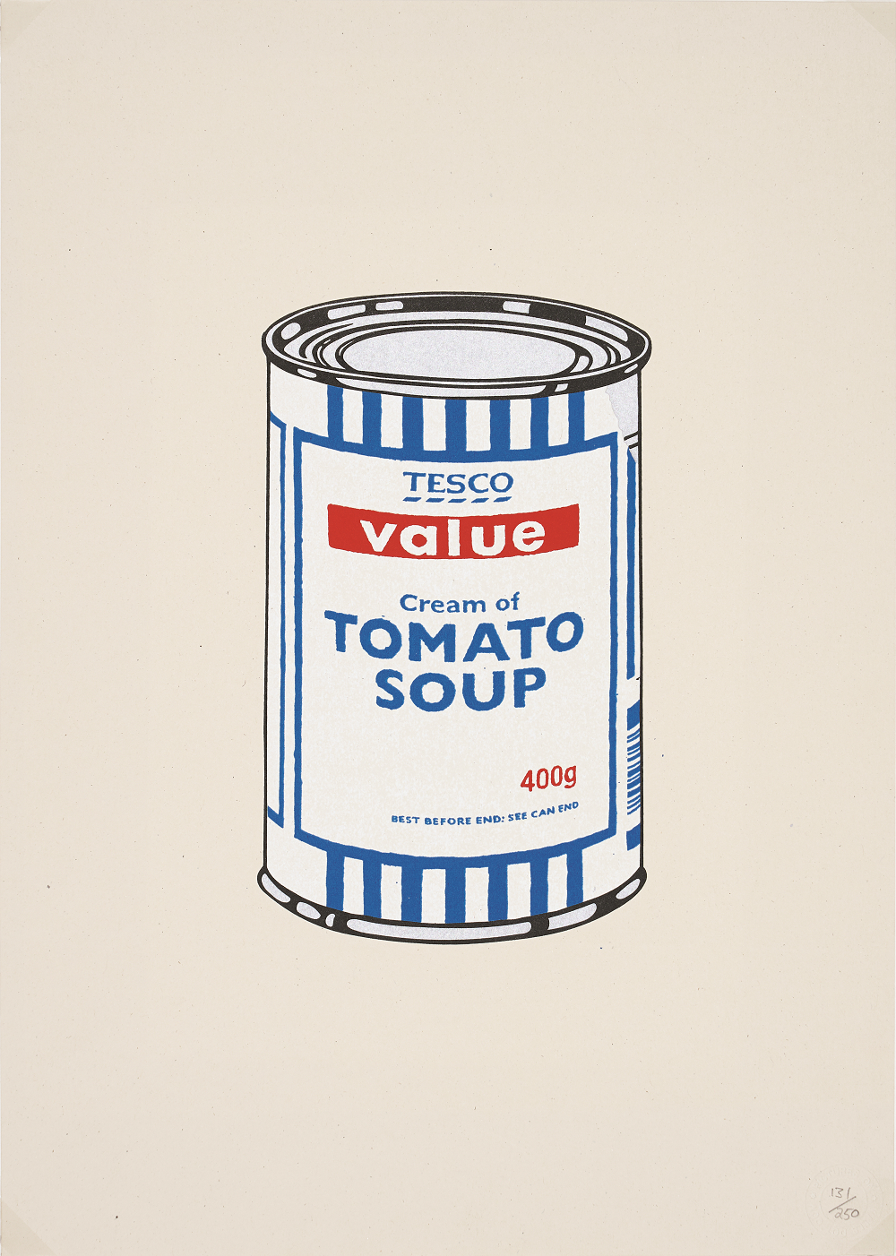 バンクシー「スープ缶」 Soup Can 2005年 個人蔵