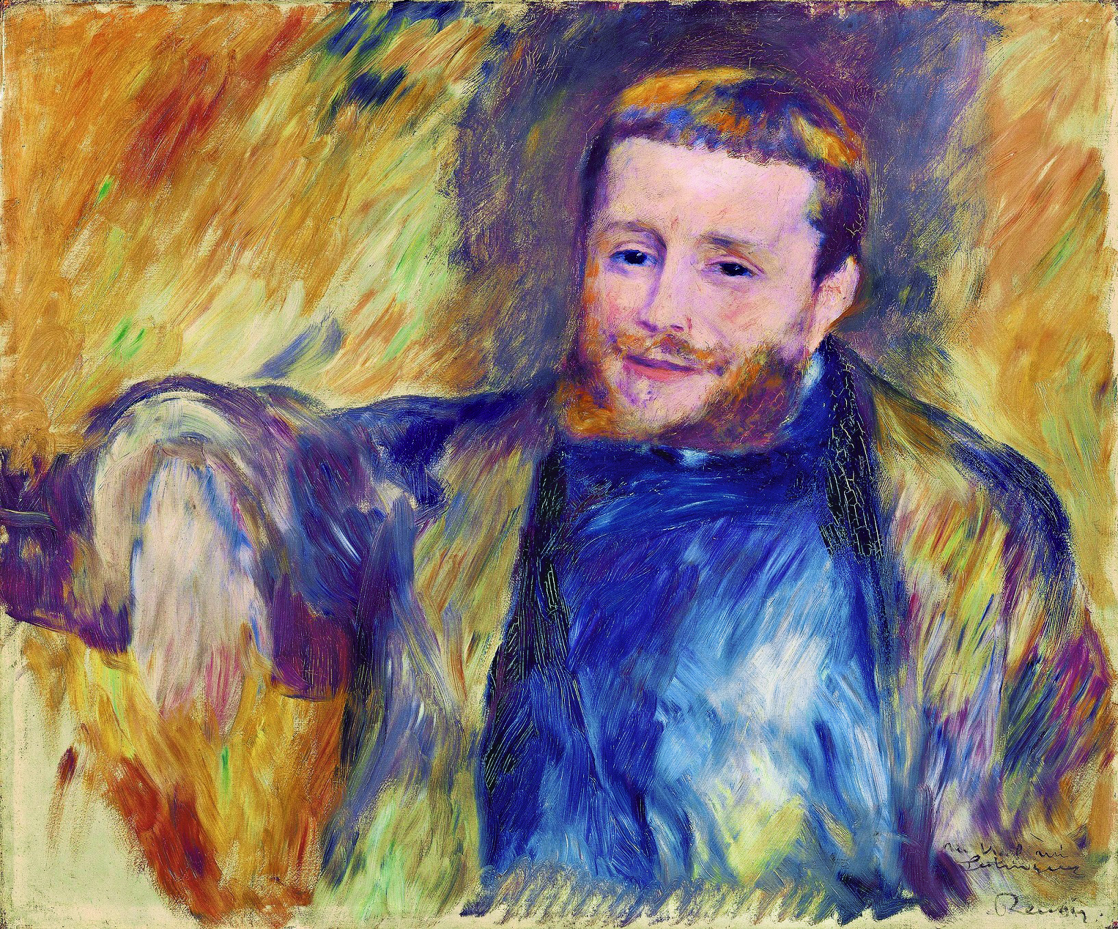 ピエール＝オーギュスト・ルノワール「レストランゲの肖像」 1878年、油彩／カンヴァス、54.6×66.2cm、イスラエル博物館蔵