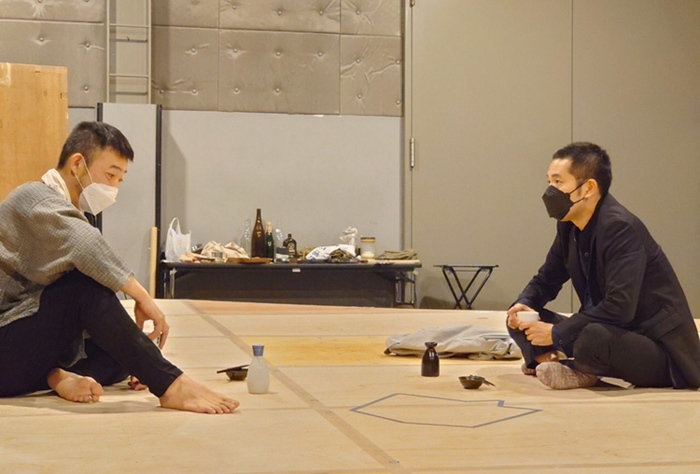 温泉ドラゴン公演『続・五稜郭残党伝』稽古場風景。