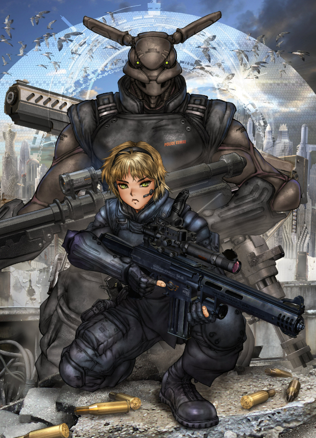 士郎正宗展公式原画集『Shirow Masamune Artworks in the Shell』より