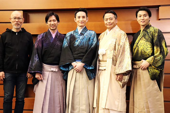 （左から）鈴木勝秀、江田剛、浜中文一、ラサール石井、内藤大希