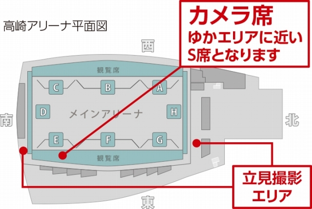 撮影可能なエリア