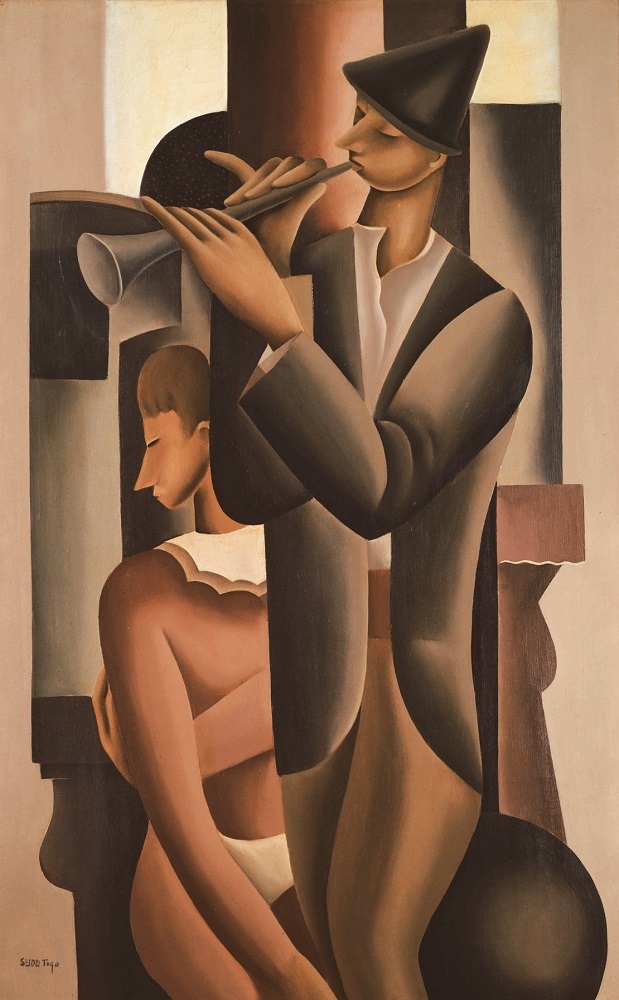 《サルタンバンク》、1926年、油彩・キャンヴァス、114.0×72.5cm、東京国立近代美術館