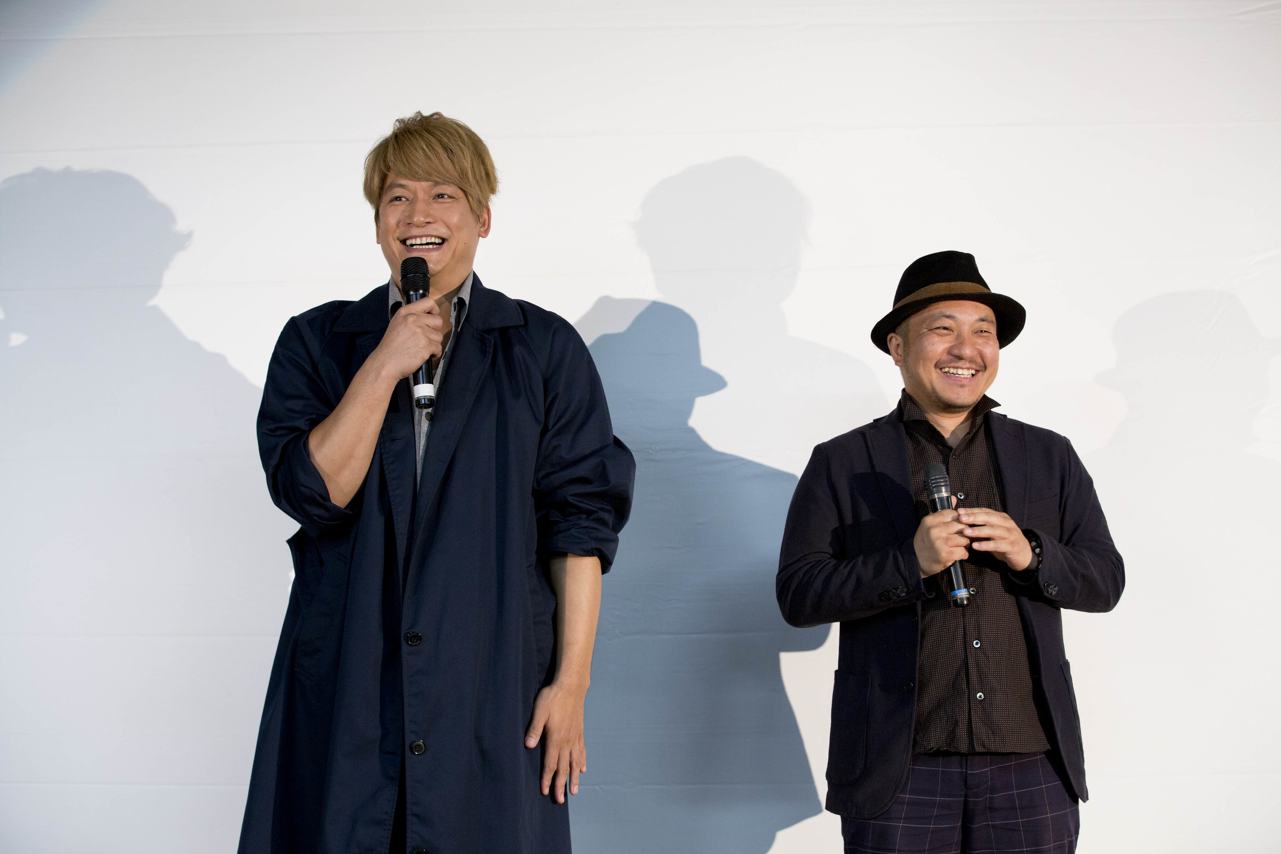 左から、香取慎吾、白石和彌監督　『凪待ち』完成報告試写会