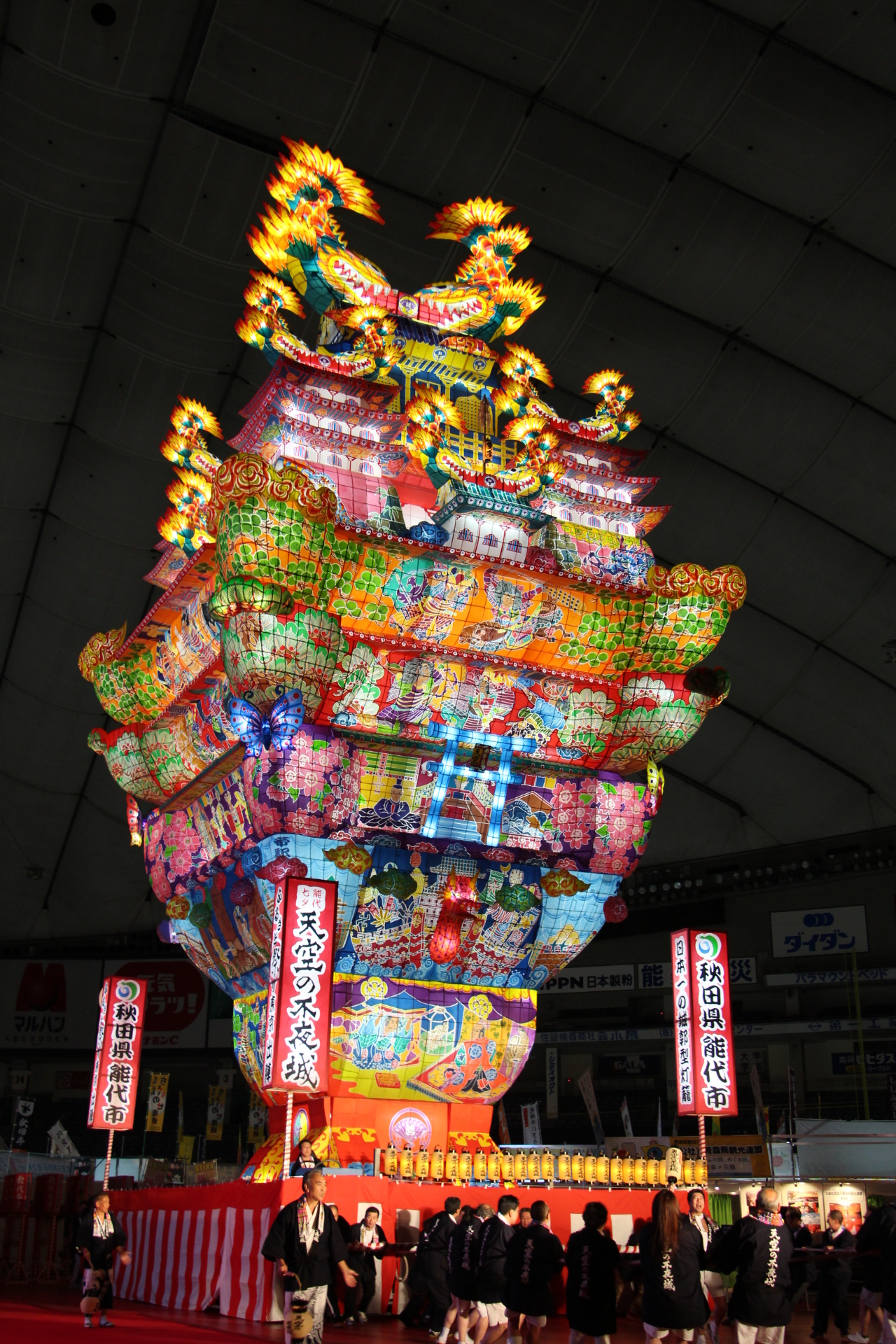 能代七夕「天空の不夜城」