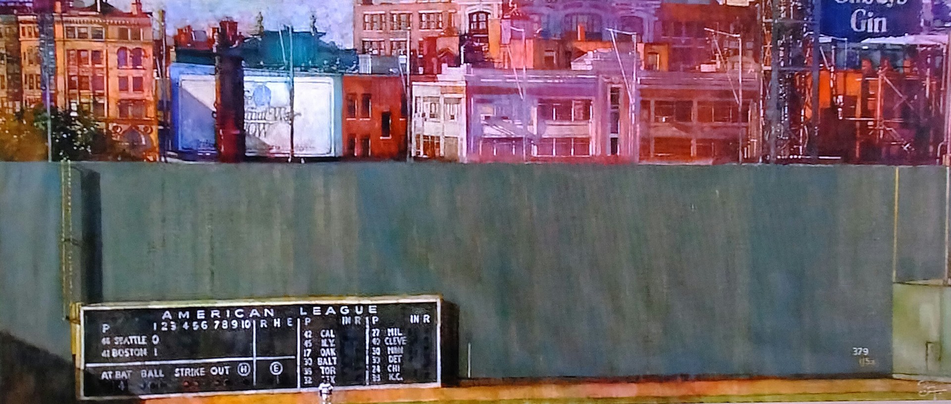 《Green Monster》油彩 キャンバス 50×122cm