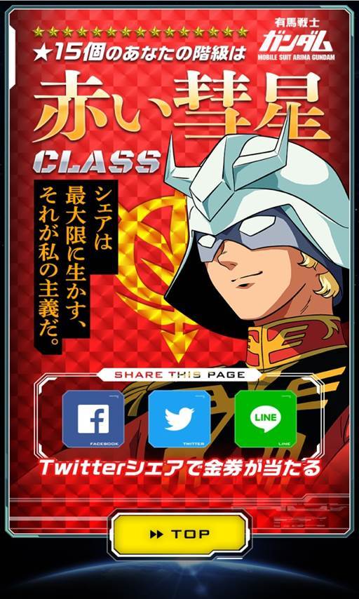 「育成のシャア～ジオン競馬場で学べ～」診断結果例