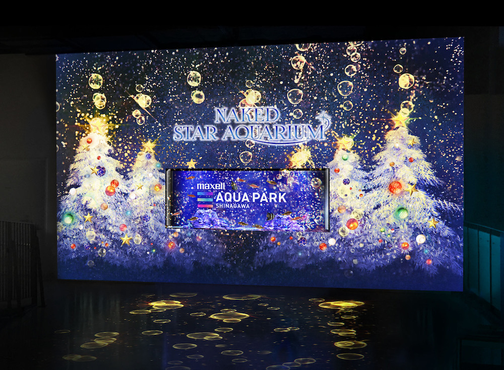 クリスマスシーズンを彩る プロジェクションマッピング ドルフィンパフォーマンスも Naked Star Aquarium 開催 Spice エンタメ特化型情報メディア スパイス