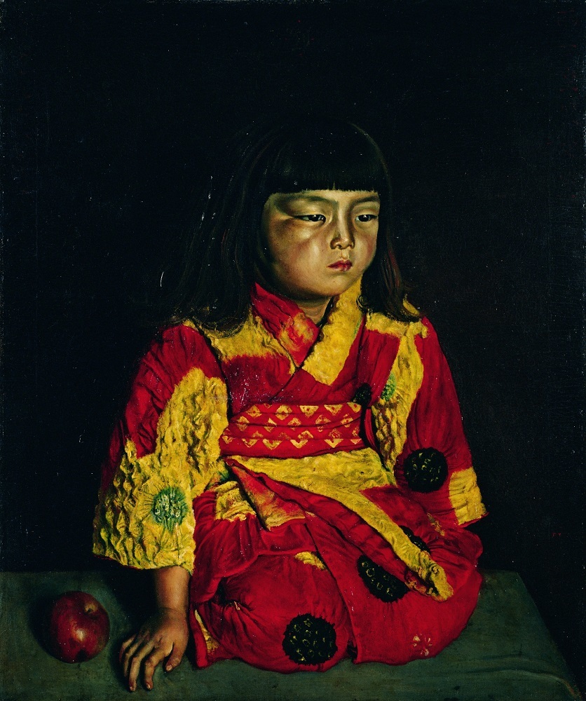 岸田劉生《麗子坐像》1919年（大正８）油彩／カンヴァス ポーラ美術館